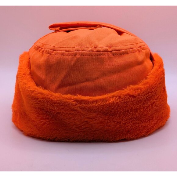 Vintage Blaze Orange Hunting Cap Hat USA Thinsulate Insulated Ear Flaps Medium - Picture 5 of 7